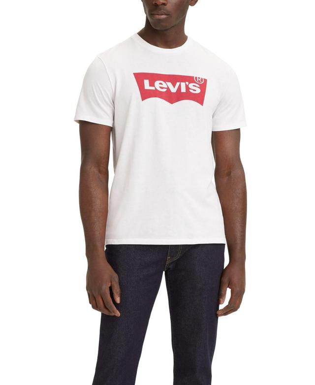 Levis Mens Classic Fit Short Sleeve Batwing Logo Crewneck T-Shirt - Black M Product Image