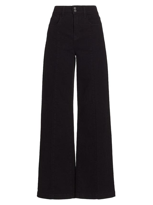 Womens Janine Wide-Leg Seamed Jeans Product Image