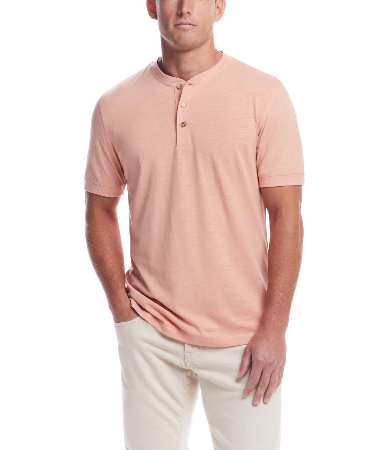 Weatherproof Vintage Mens Short Sleeve Melange Henley Shirt Product Image