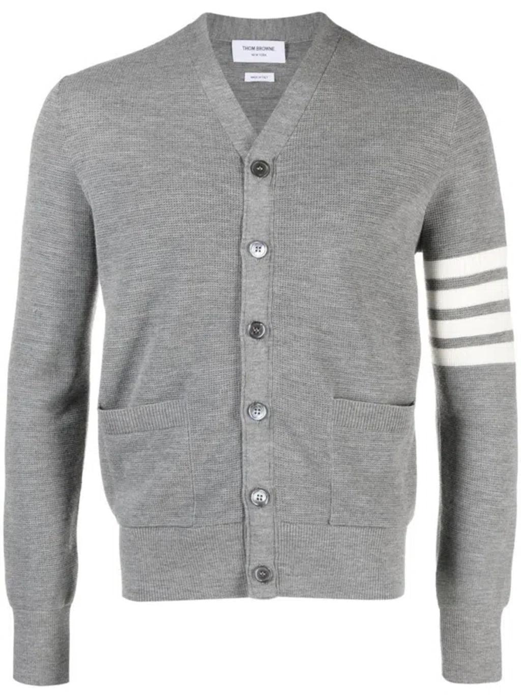 Grey Wool Cardigan Product Image