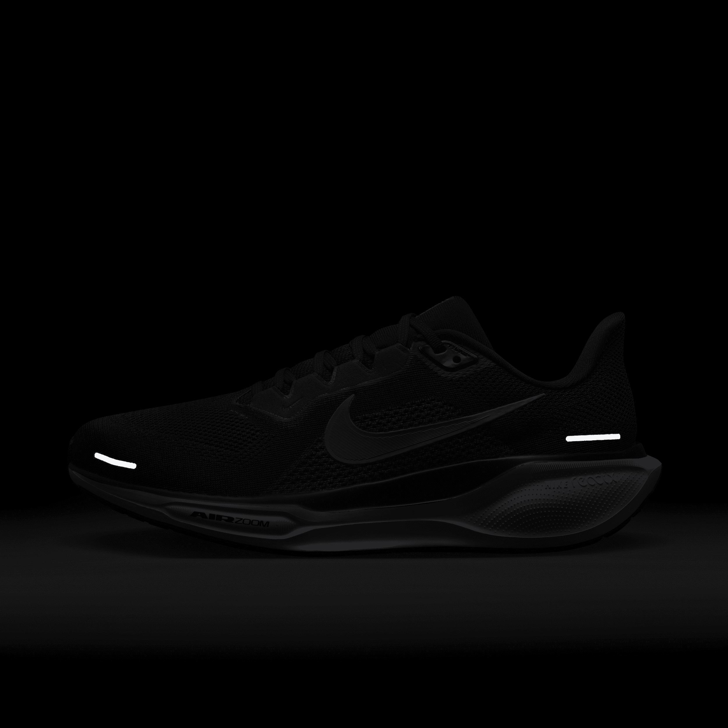 Nike Mens Nike Zoom Pegasus 41 Wide - Mens Shoes Black/White/Anthracite Product Image