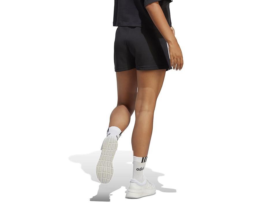 adidas Future Icons 3-Stripes Shorts (Black 2) Women's Clothing Product Image