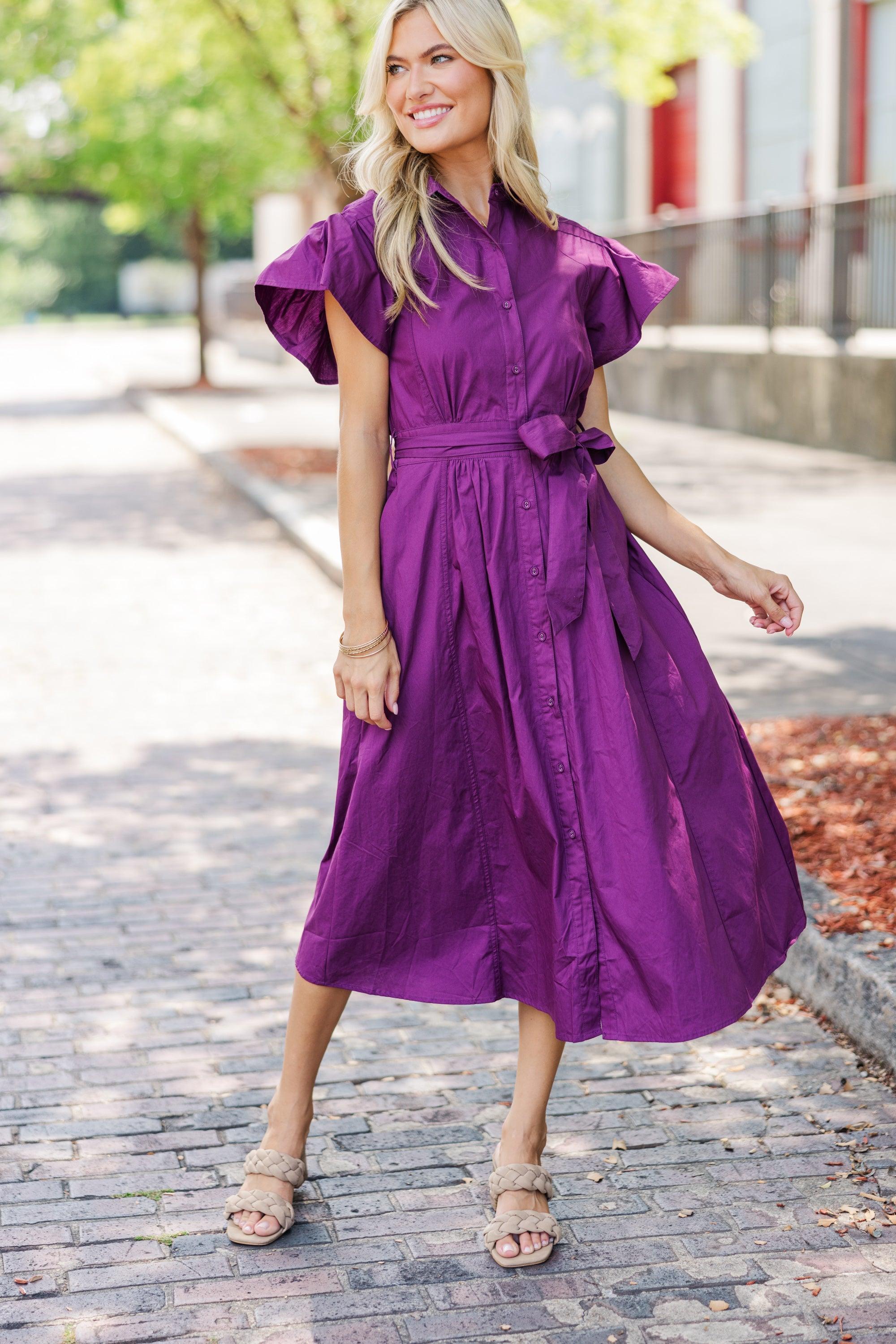 All In A Dream Plum Purple Dress Female Product Image