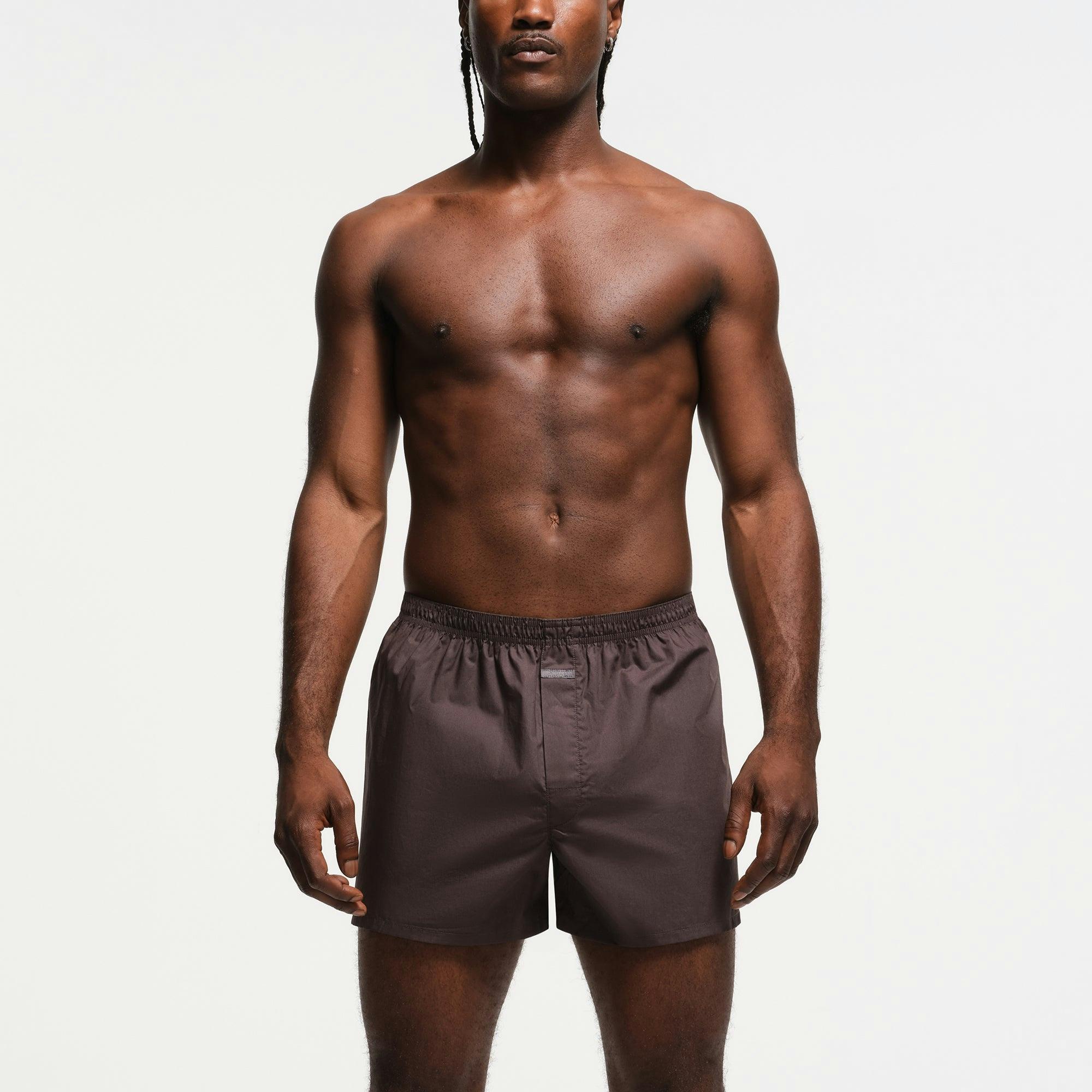 COTTON POPLIN MENS BOXER | ASH Product Image