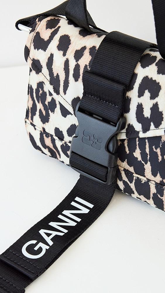 GANNI Recycled Tech Leopard Mini Satchel | Shopbop Product Image