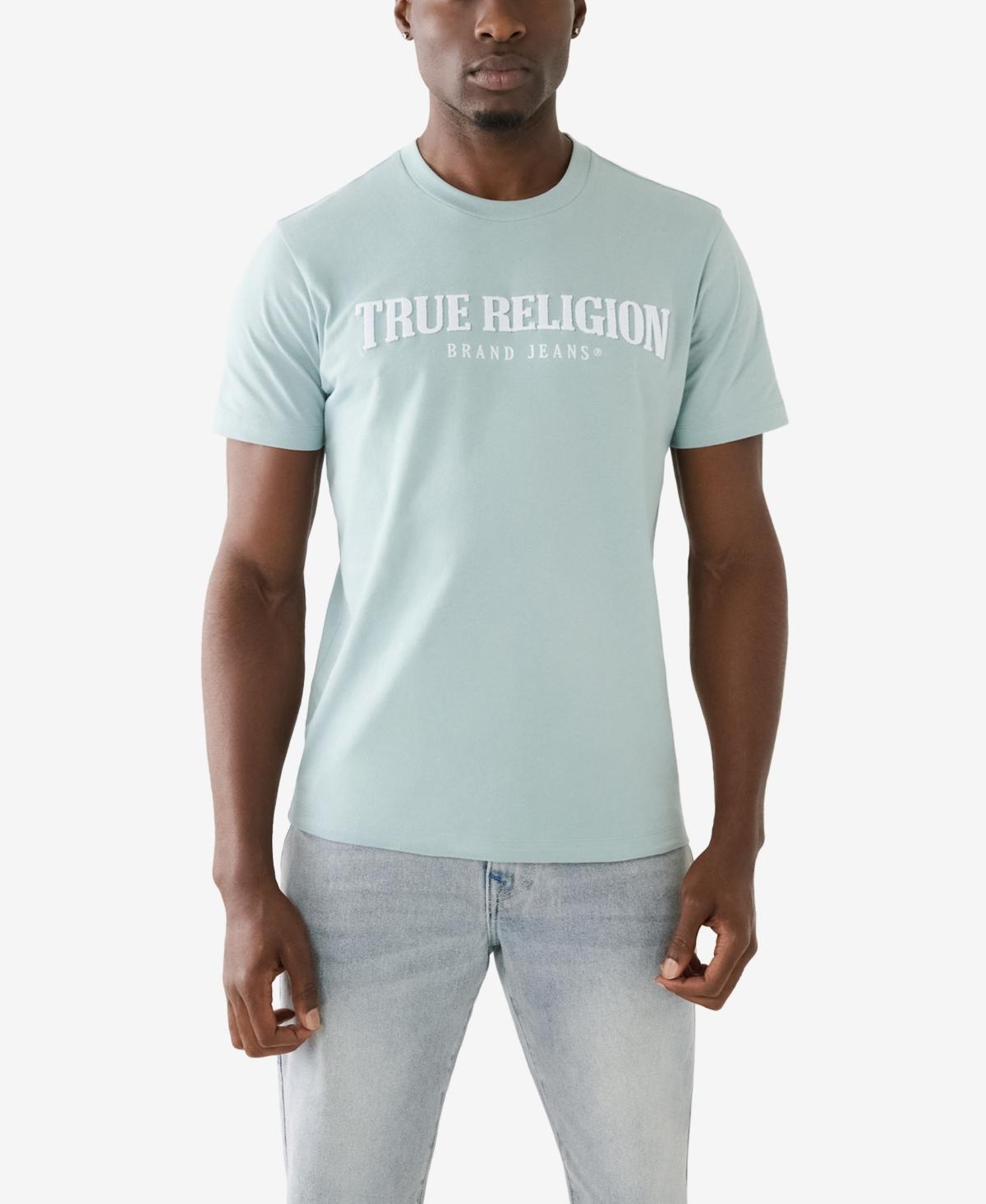 True Religion Mens Short Sleeve Pile Arch Logo T-shirt Product Image