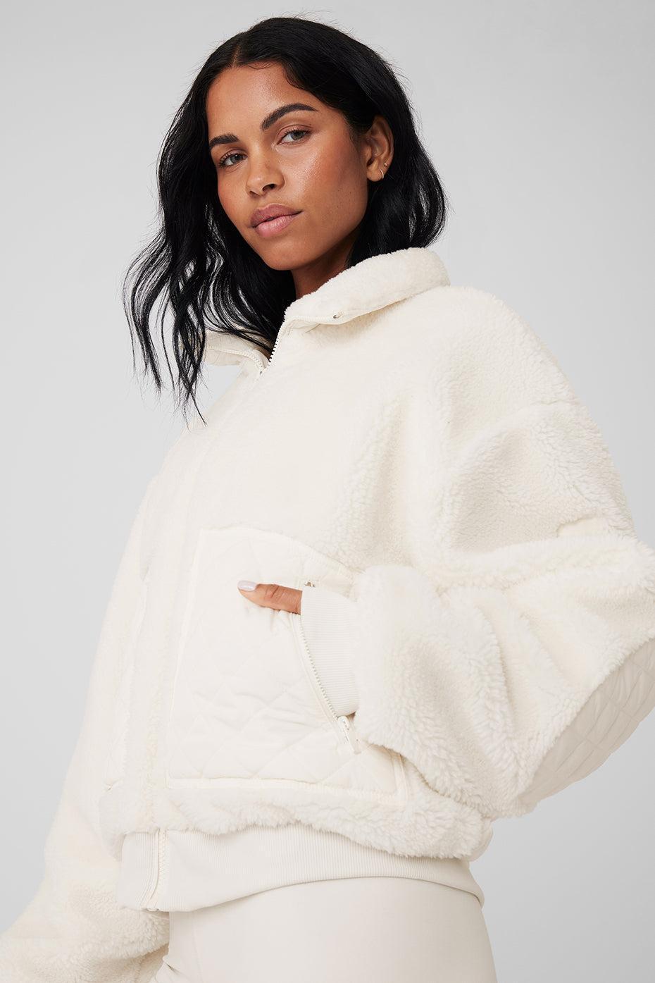 Sherpa Edge Bomber - Ivory Female Product Image