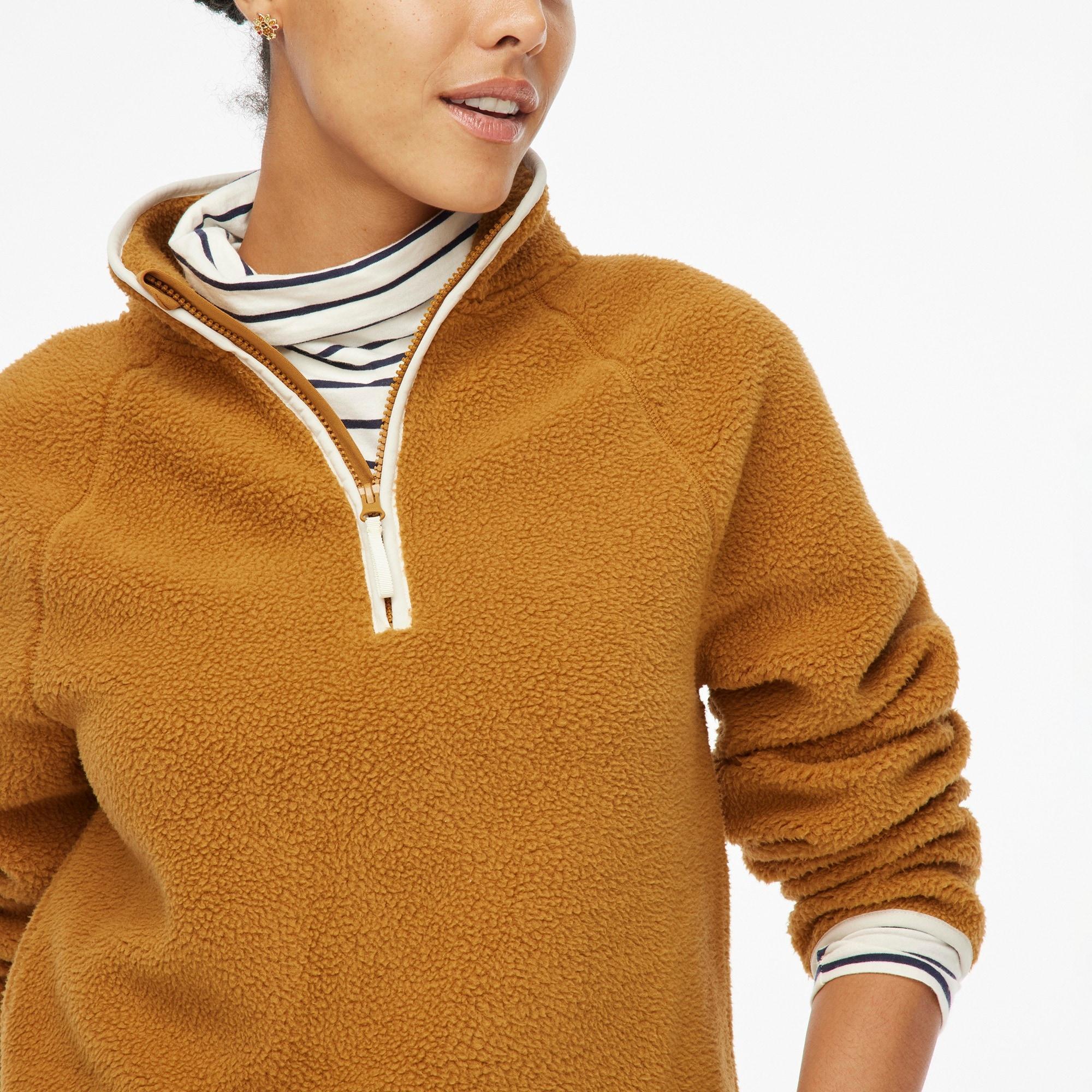 Sherpa half-zip tunic pullover Product Image