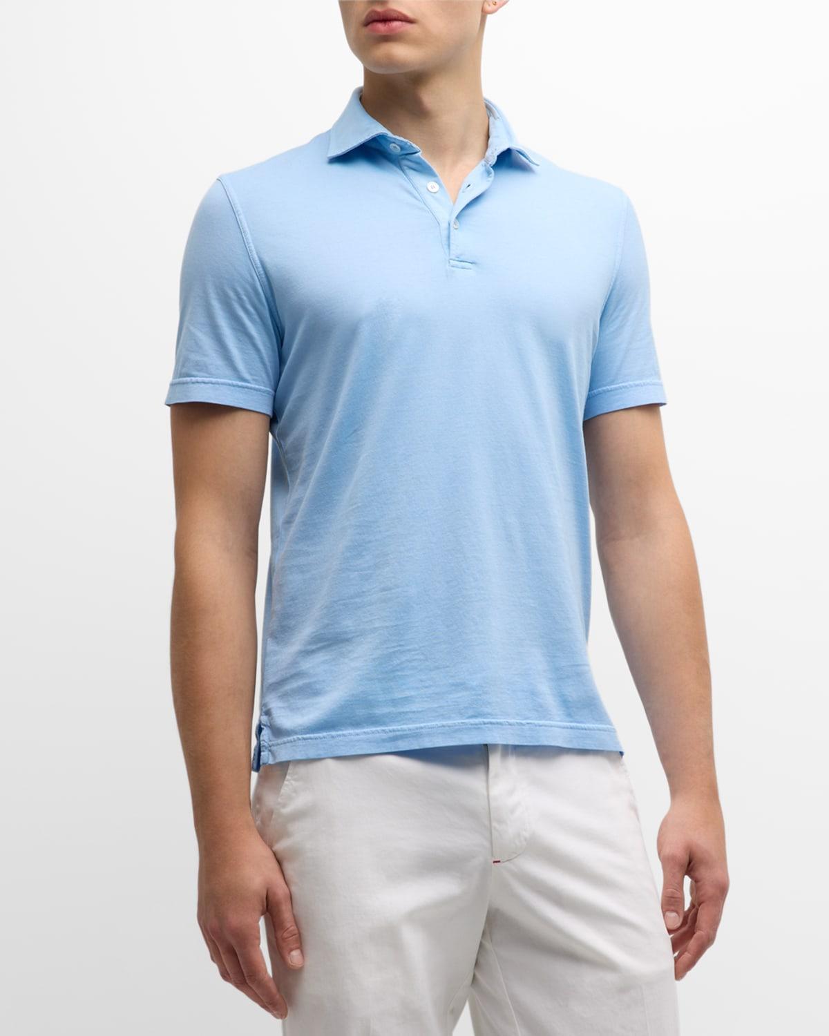 Mens Zero Cotton Jersey Frosted Polo Shirt Product Image