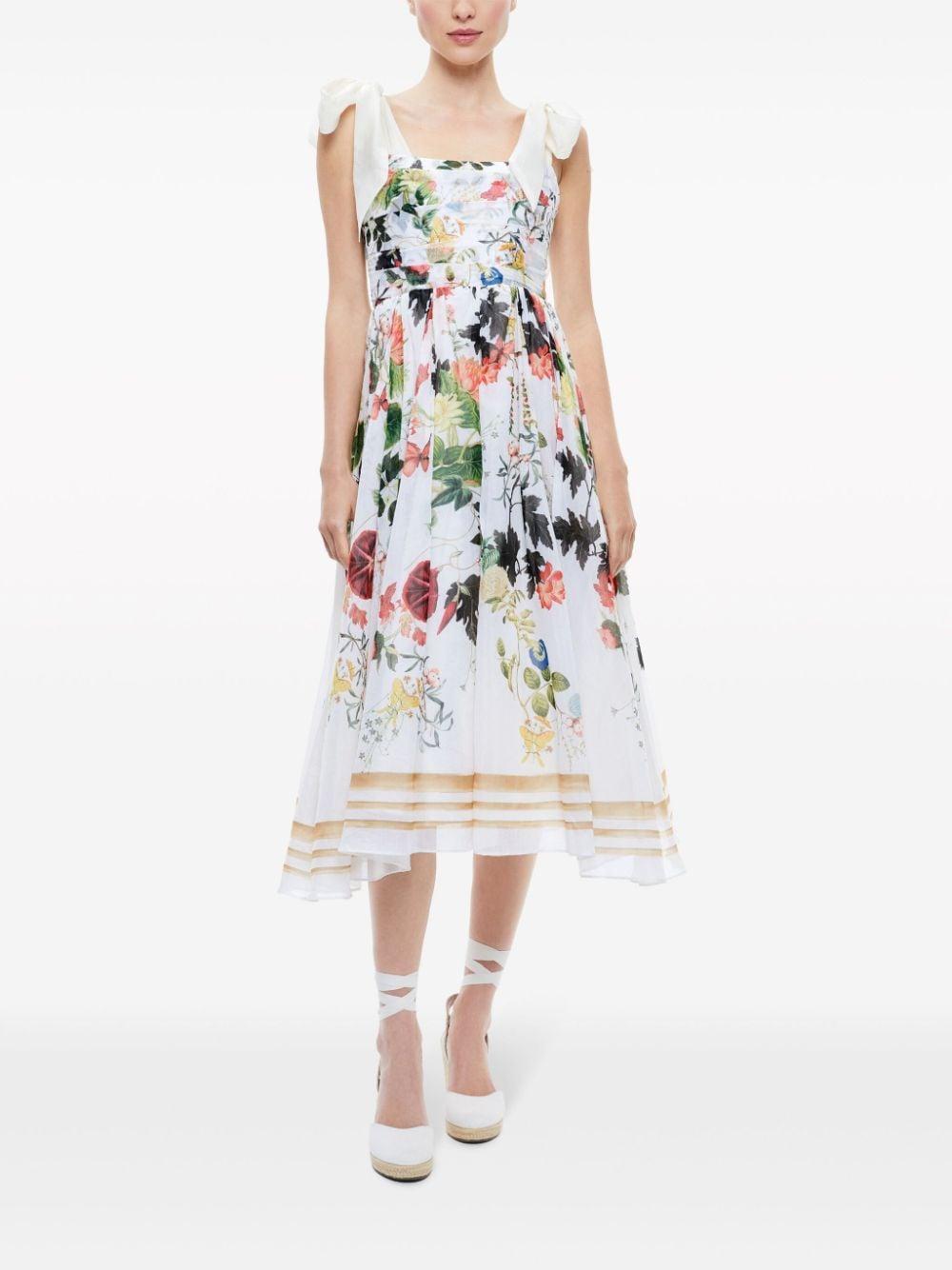 Haven Flared Midi Dress In Multi Product Image