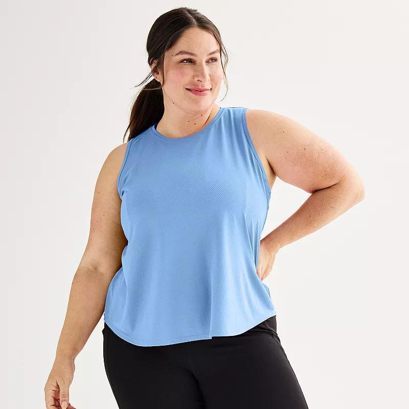 Plus Size Tek Gear Mesh Tank, Womens Product Image