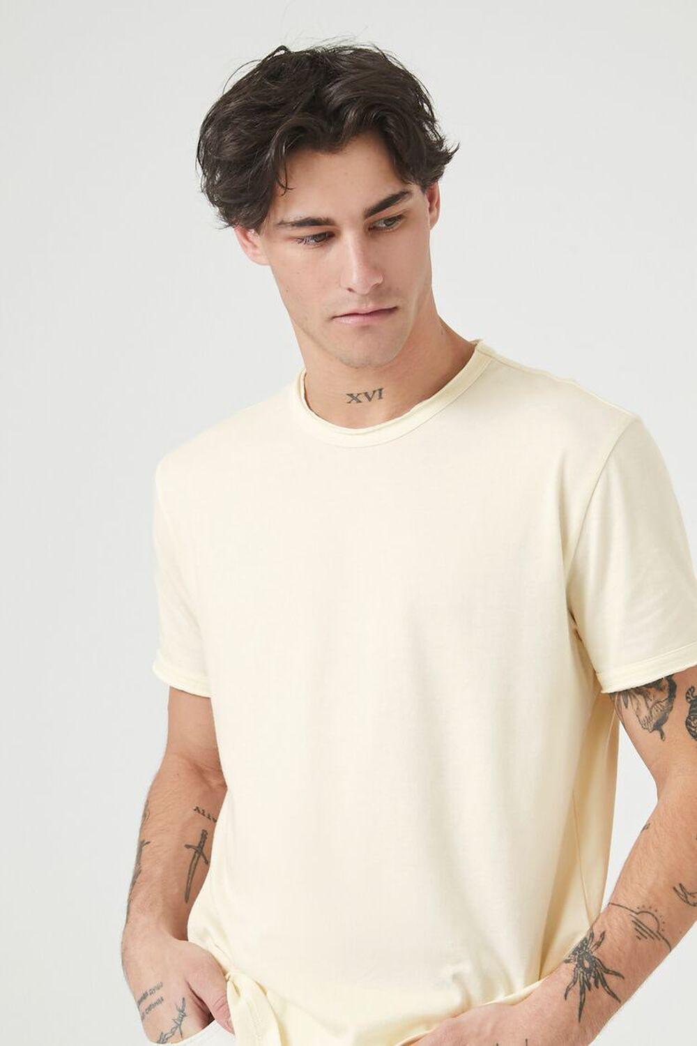 Cotton-Blend Crew Tee | Forever 21 Product Image