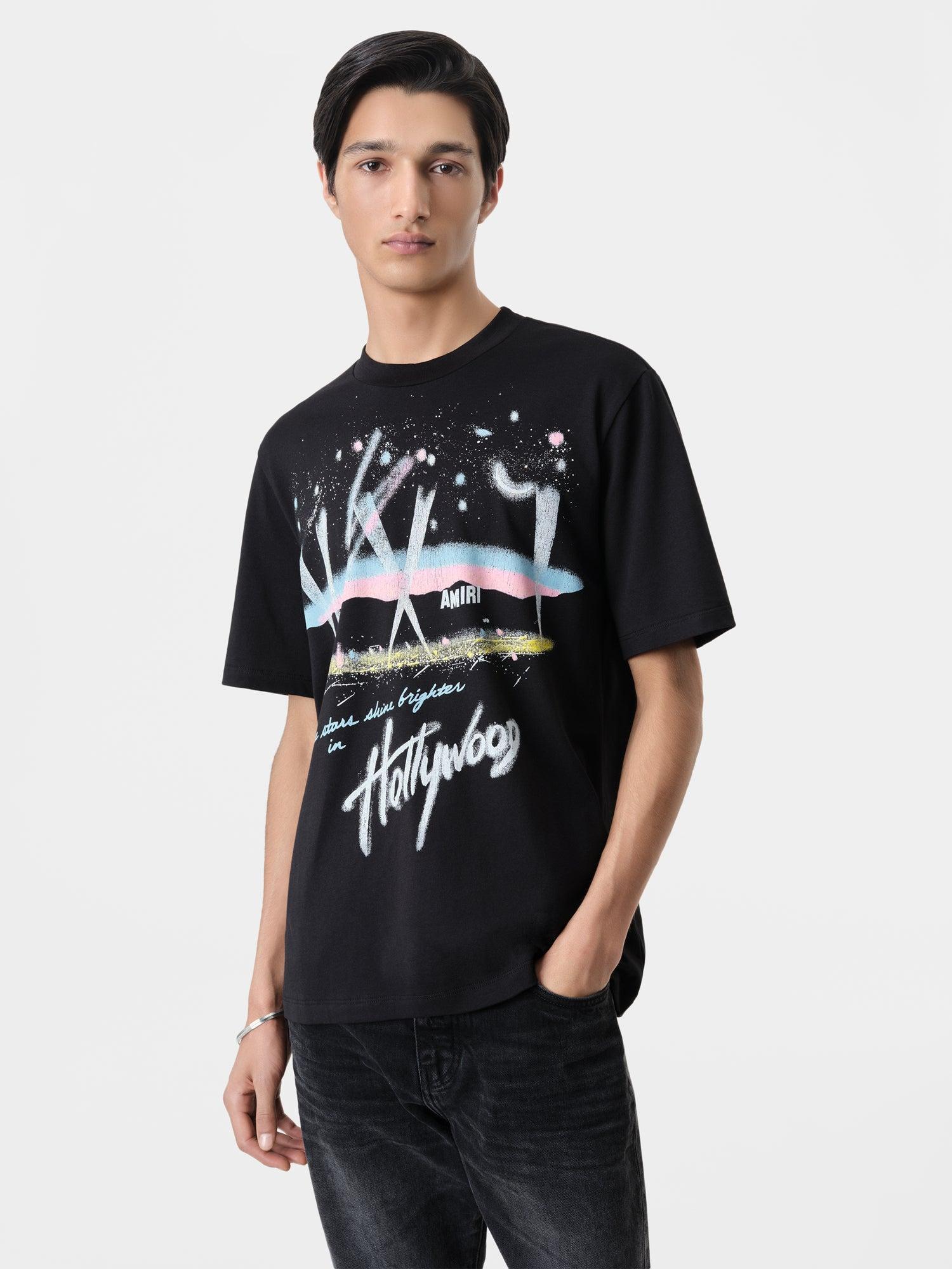 HOLLYWOOD LIGHTS TEE - Black Male Product Image