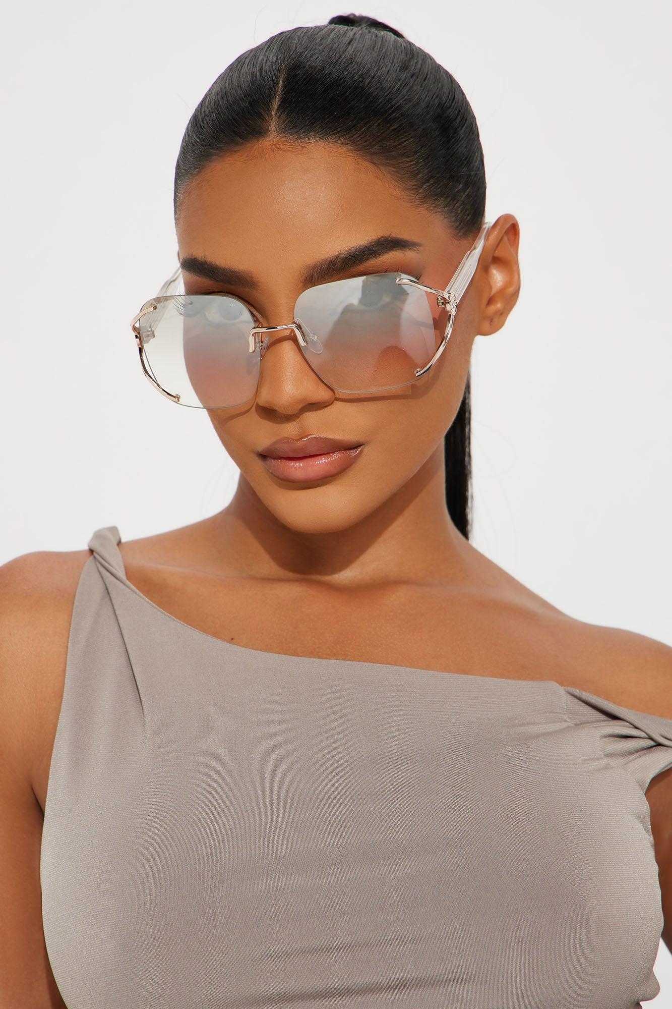 Drop Top Benz Sunglasses - Clear Product Image