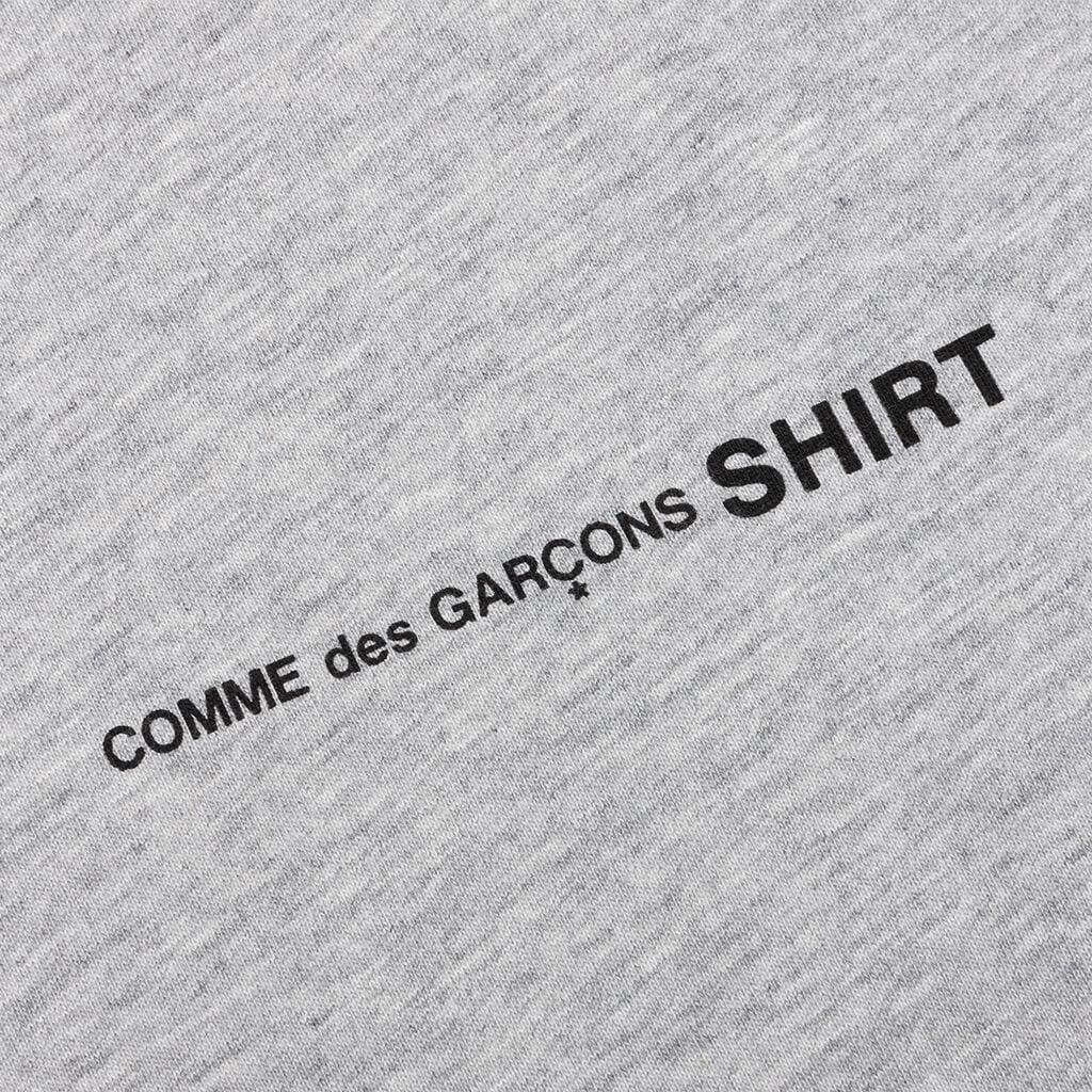 Comme Des Garcons SHIRT L/S Chest Logo Tee - Grey Male Product Image