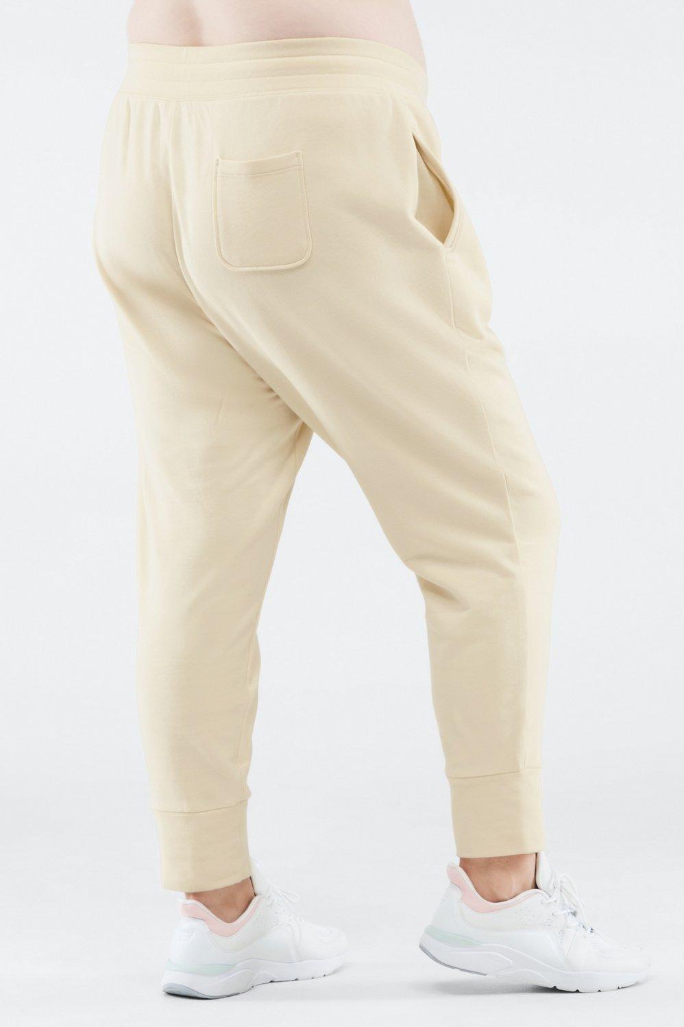 Fabletics Luxe Terry Jogger Womens yellow plus Size 3X Product Image