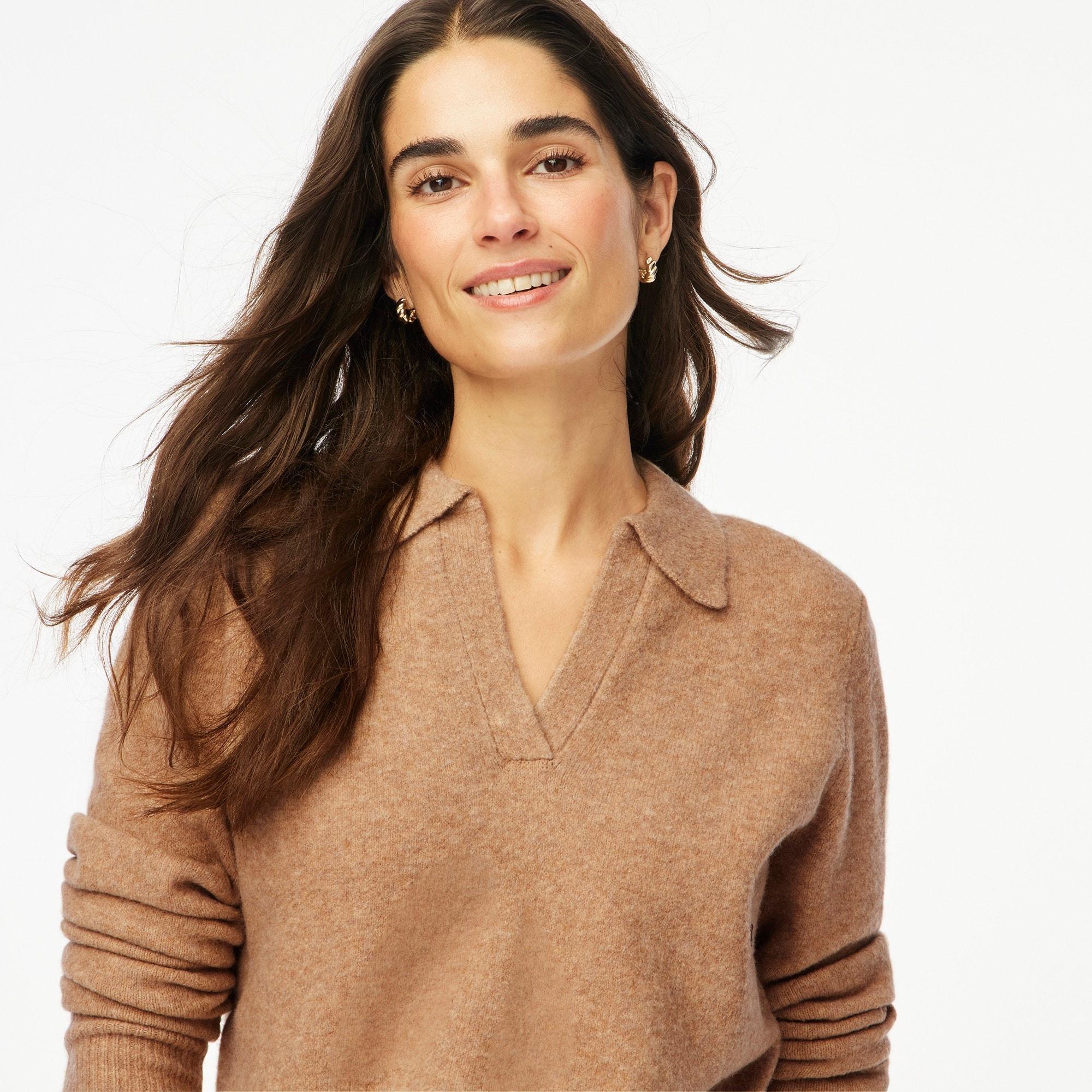 Sweater-polo in extra-soft yarn product image