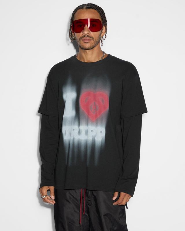 LOVE TRIP LS TEE JET BLACK Male Product Image