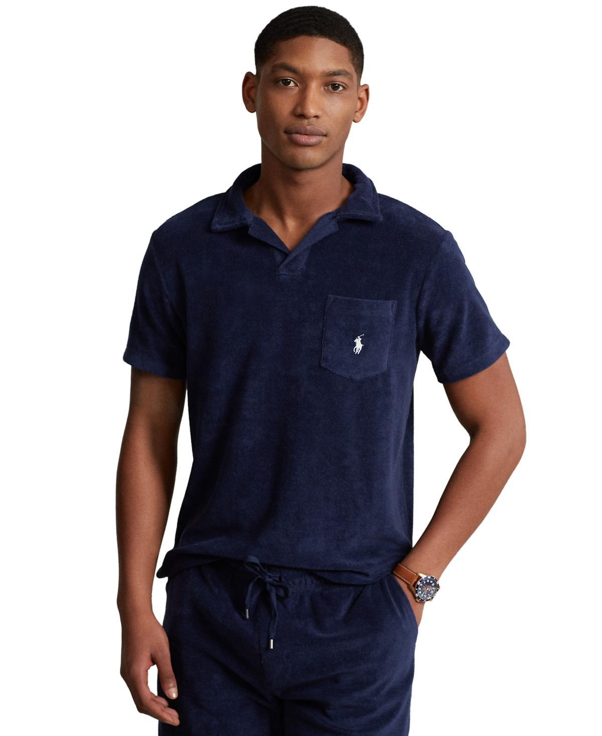 Polo Ralph Lauren Mens Cotton-Blend Terry Polo Shirt Product Image