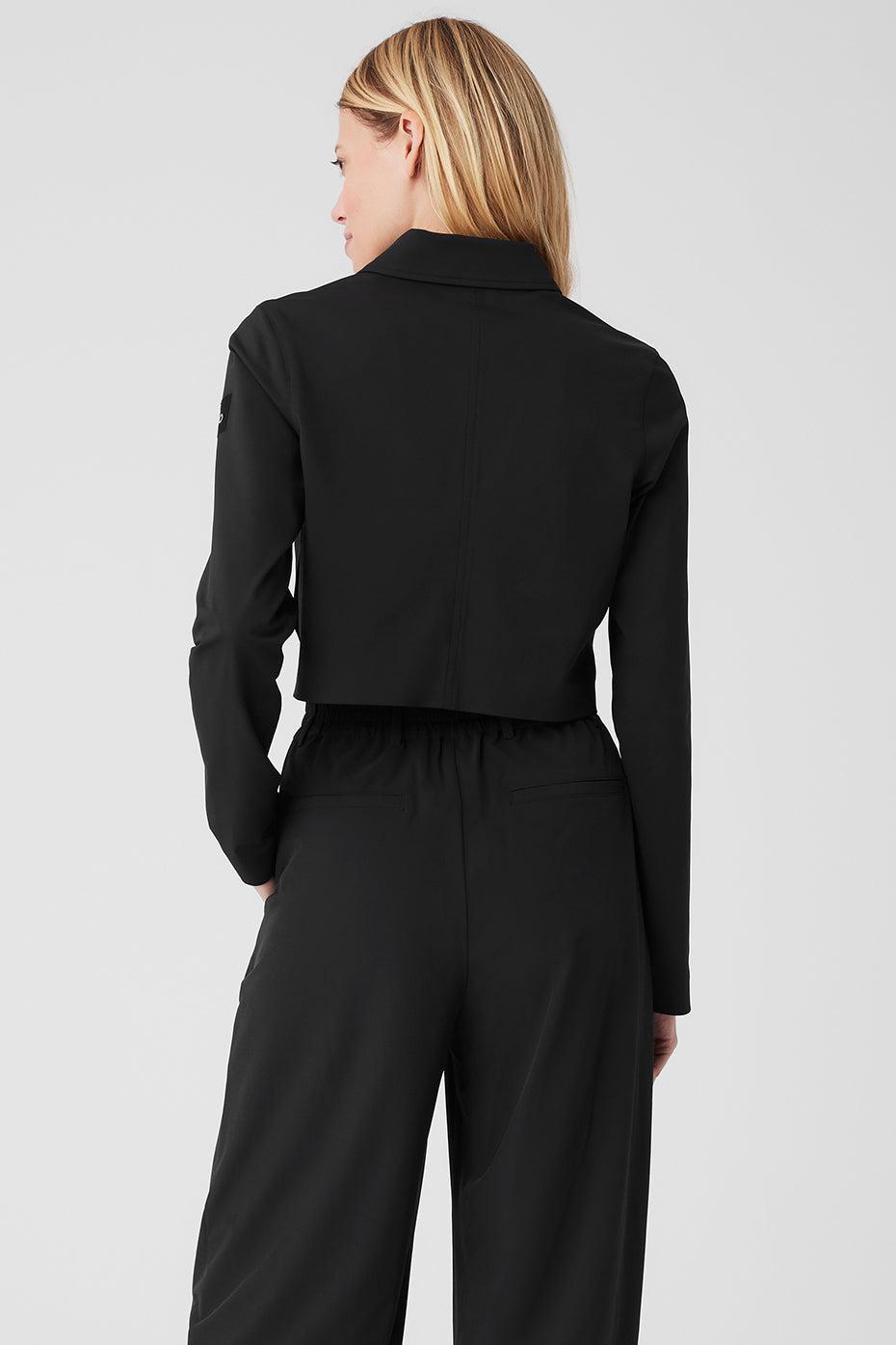 Cropped High Speed Jacket - Black Product Image