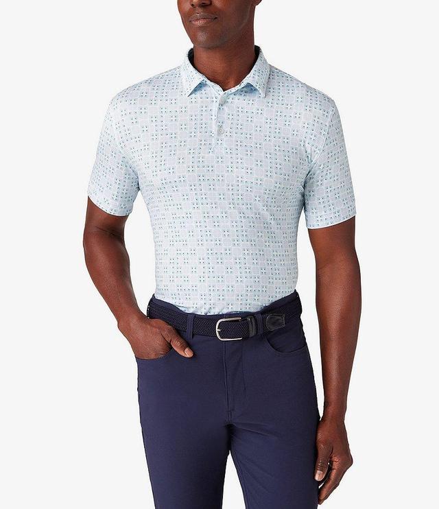 Mizzen+Main Printed Performance Stretch Short Sleeve Polo Shirt Product Image