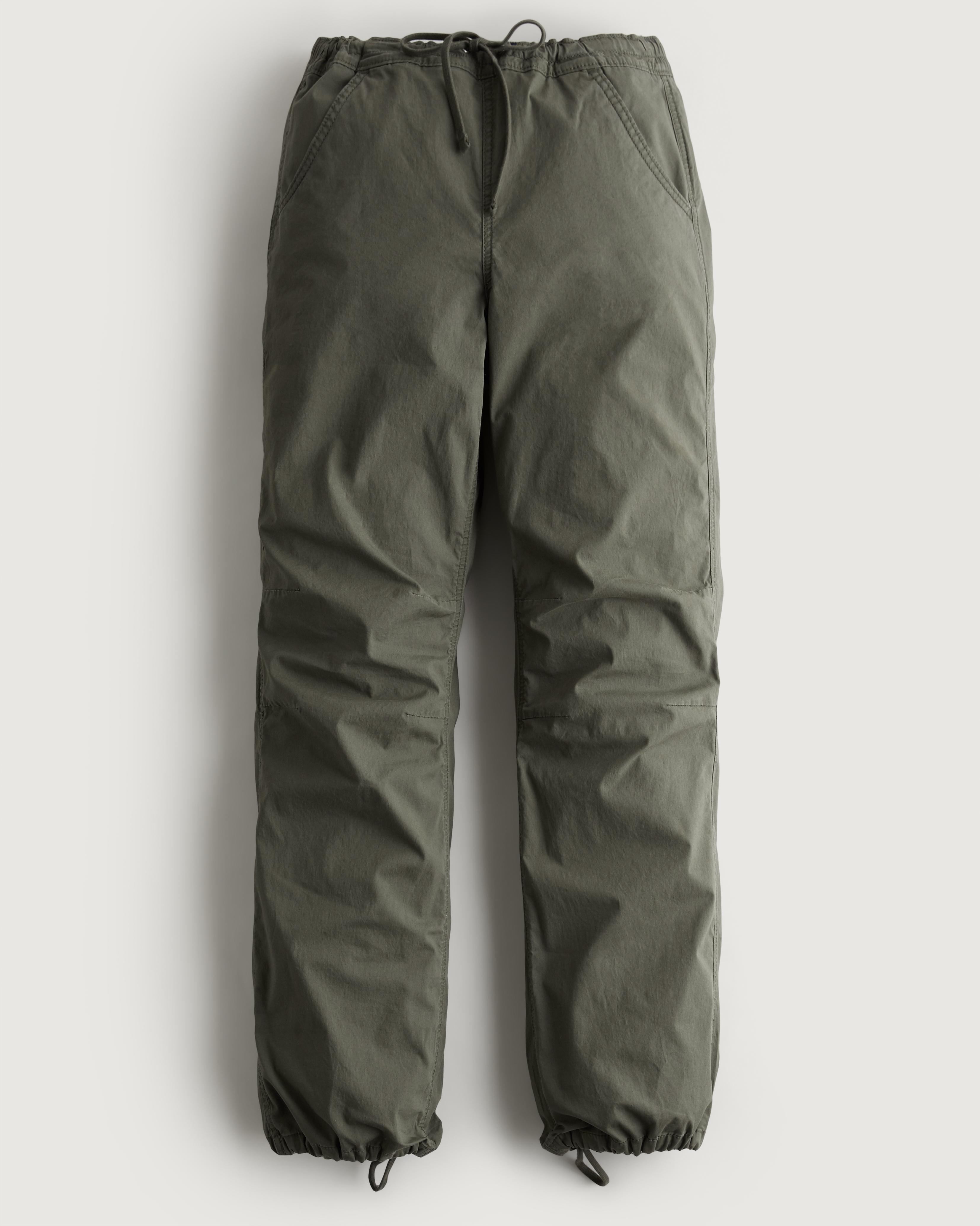 Adjustable Rise Baggy Parachute Pants Product Image