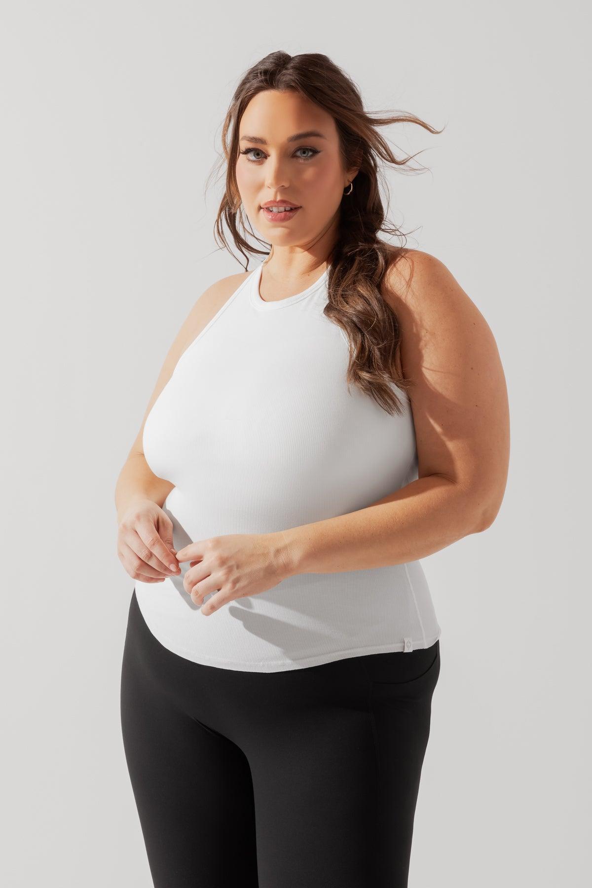 Not Your Typical Tank (Built-in Bra) - White Product Image