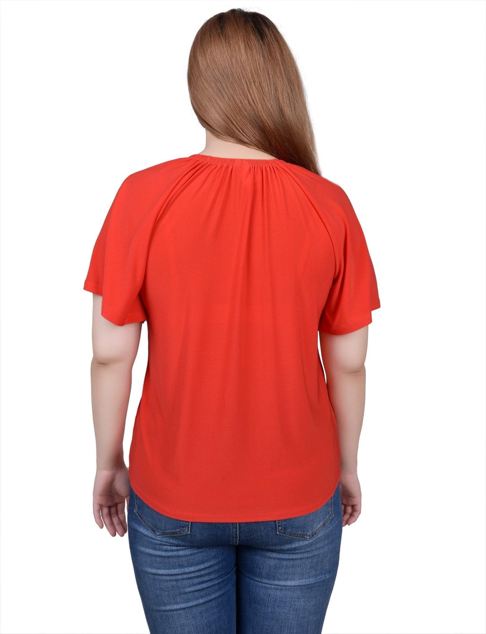 Raglan Sleeve Top With Chain Details Product Image