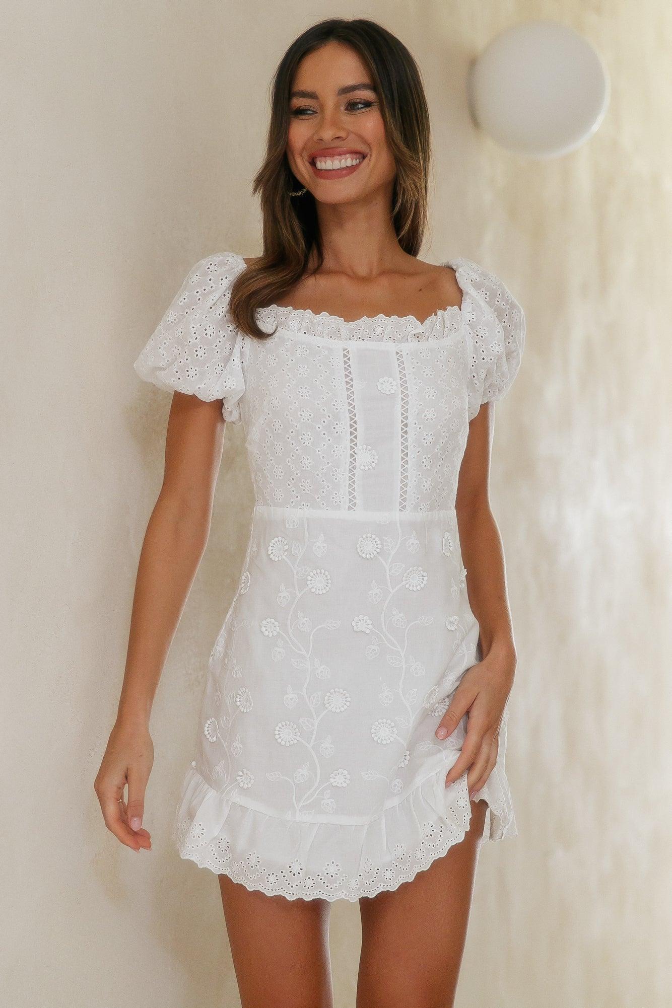 Look Only At Me Dress White Product Image