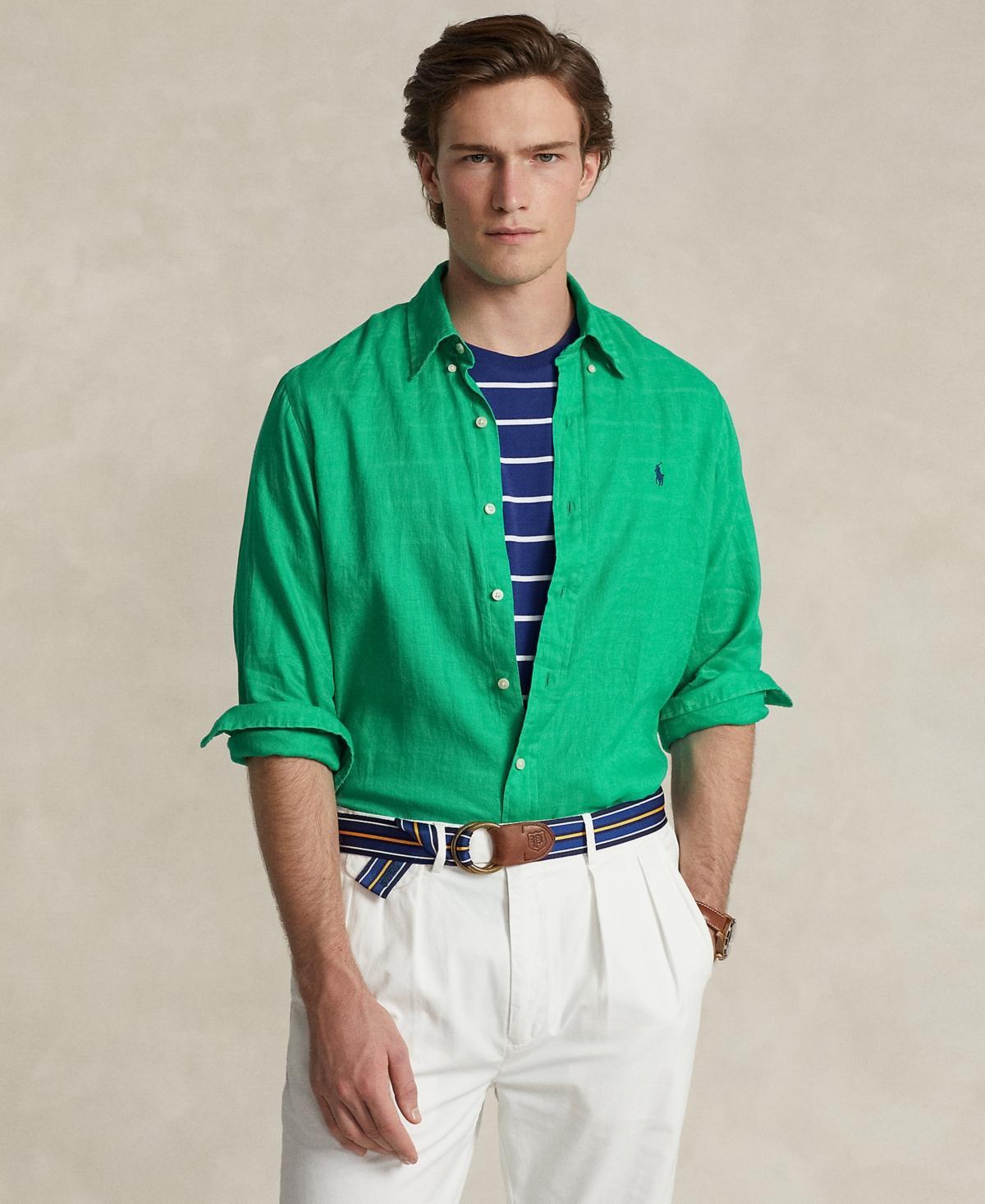 Polo Ralph Lauren Mens Classic Fit Linen Shirt Product Image