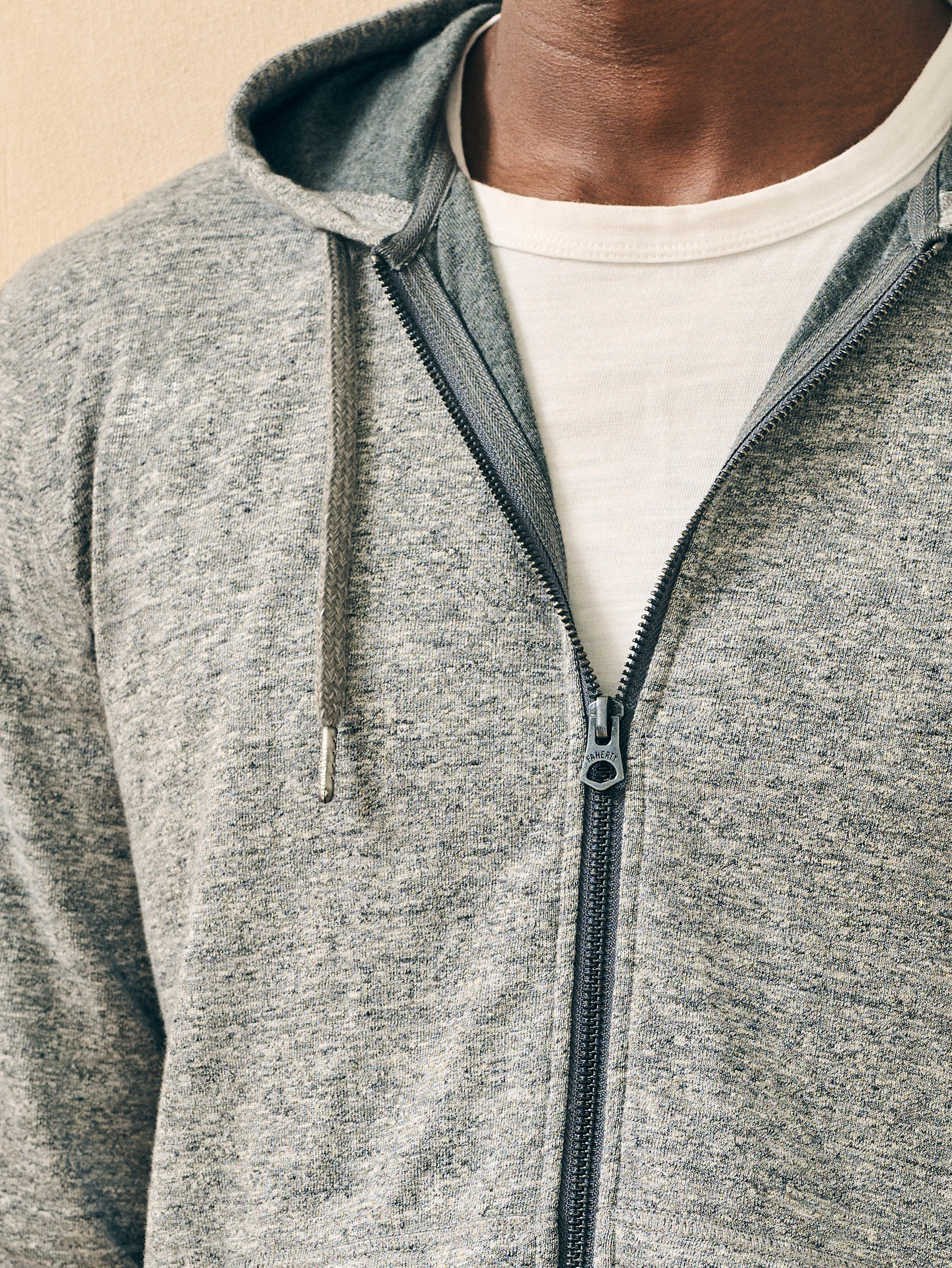 Double Knit Zip Hoodie - Light Carbon Heather Male Product Image