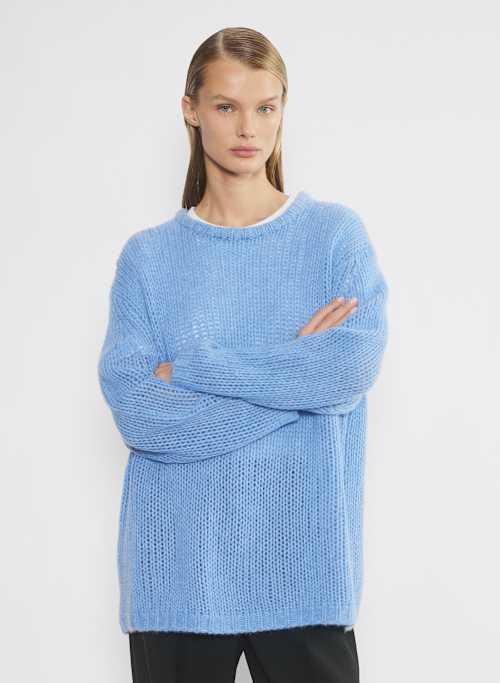 cashmere oversized crew sweater Product Image