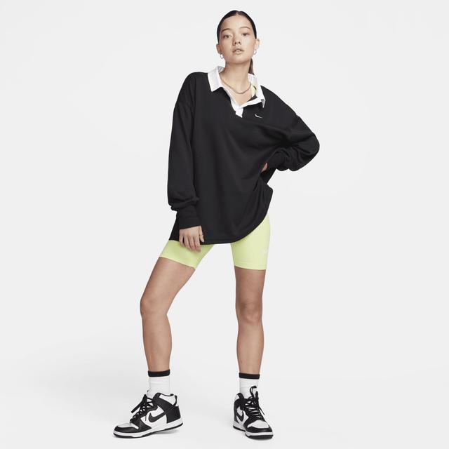 Women's Nike Sportswear Essential Oversized Long-Sleeve Polo Product Image