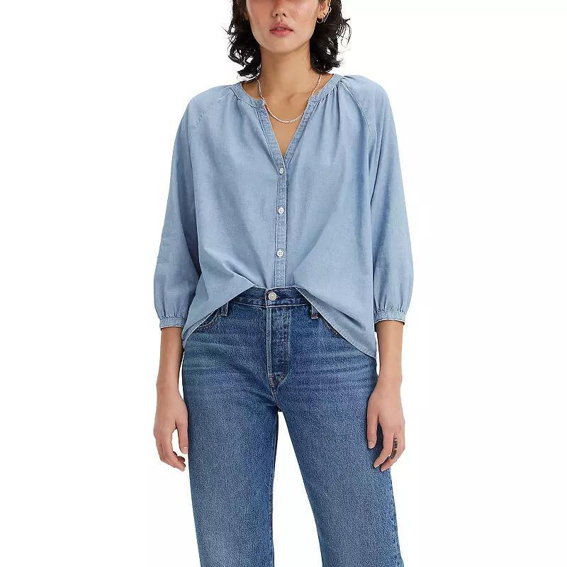 Womens Levis Mirabelle Button Front Long Sleeve Blouse Product Image