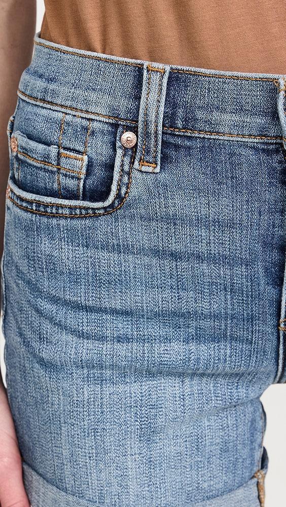 7 For All Mankind Mid Roll Shorts | Shopbop Product Image