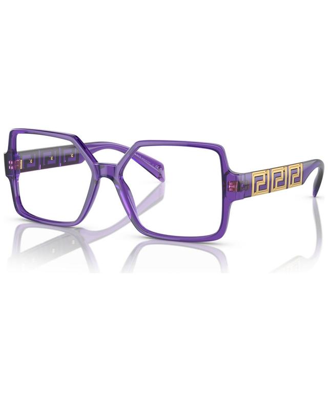 Versace Womens Square Eyeglasses, VE3337 55 - Havana Product Image