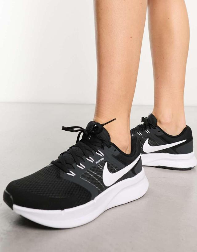 Nike Run Swift 3 sneakers in black and white  Product Image