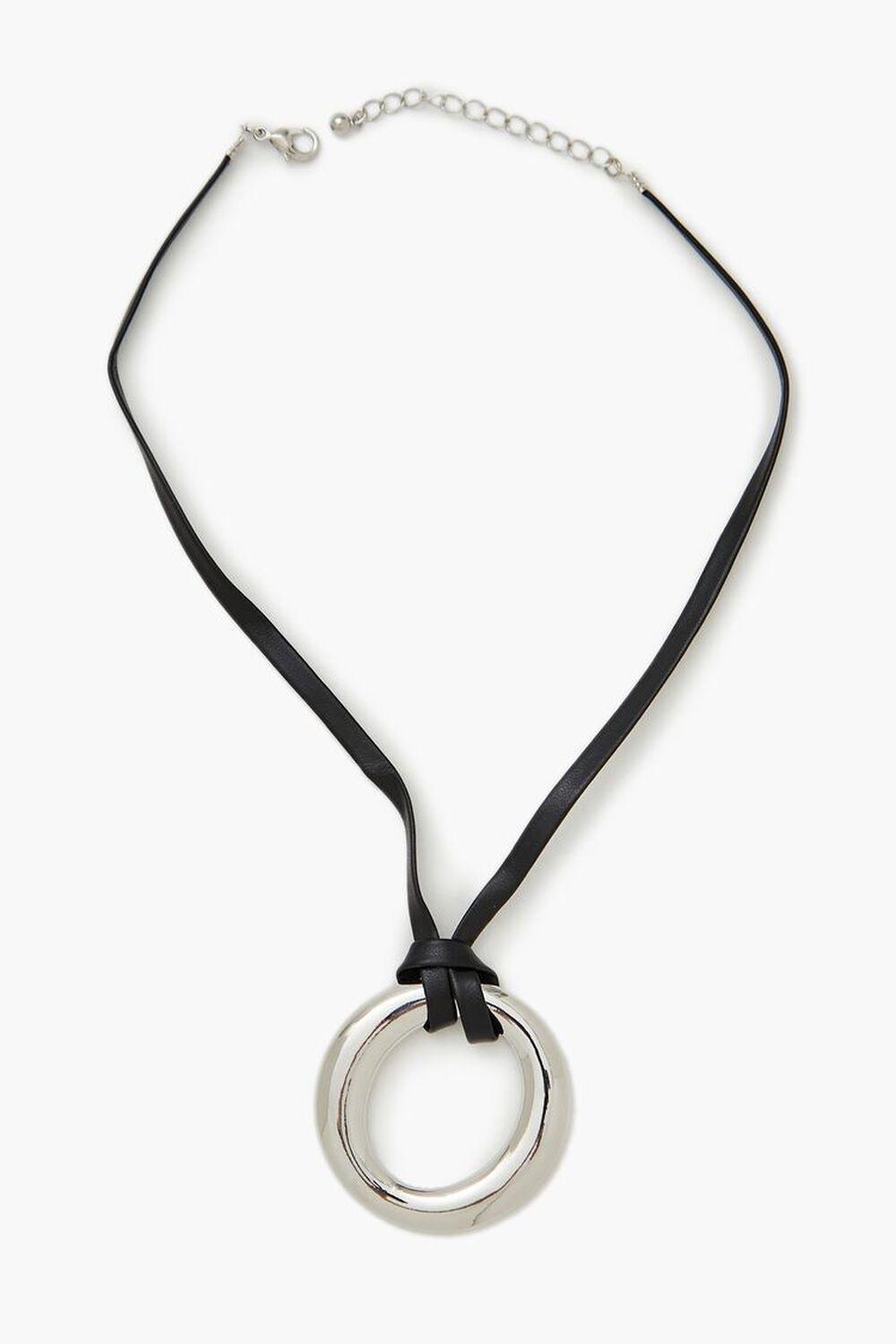 Faux Leather Cord O-Ring Necklace | Forever 21 Product Image