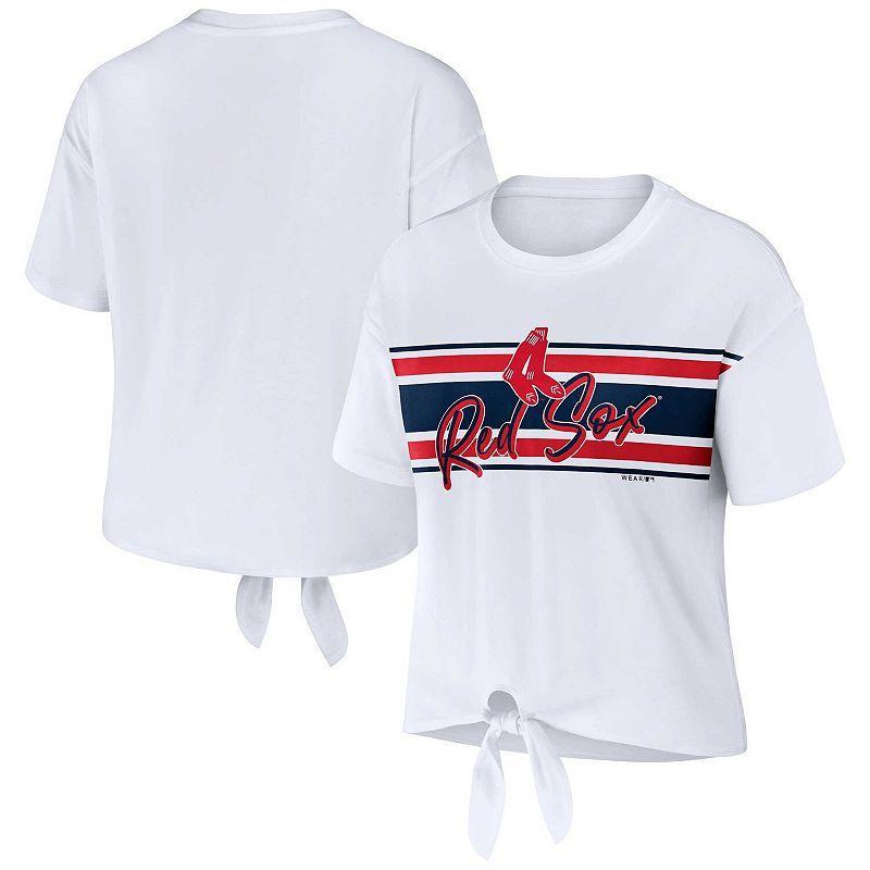 Womens WEAR by Erin Andrews Boston Red Sox Front Tie T-Shirt Product Image