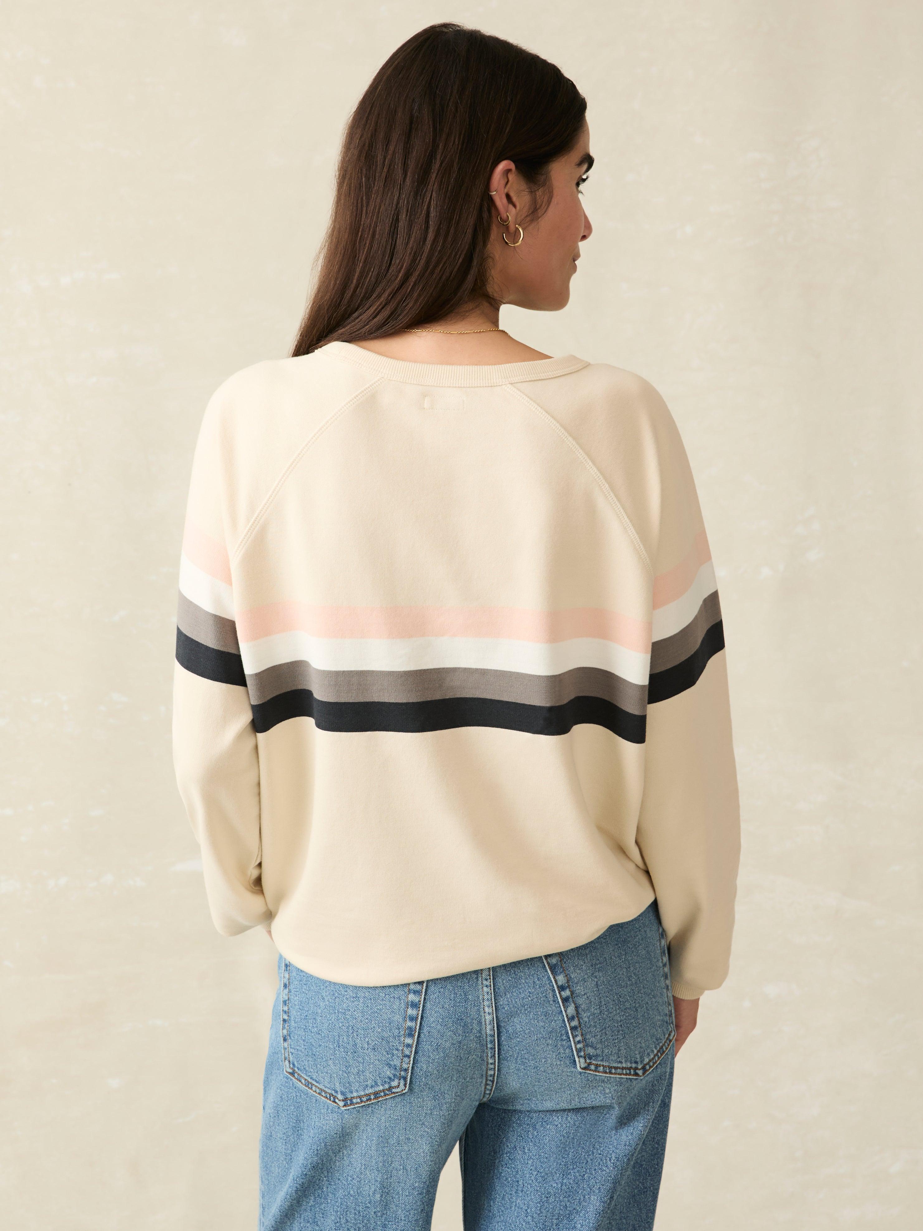 Coastal Cloud Crew - Sandbar Stripe Female Product Image