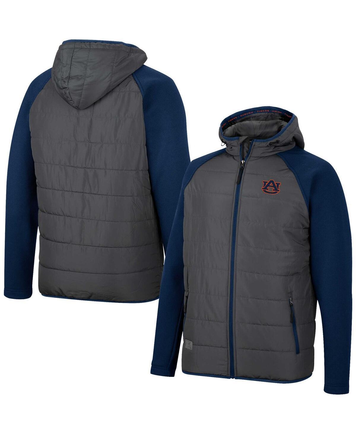 Mens Colosseum Charcoal Auburn Tigers Good On You Raglan Full-Zip Jacket - Charcoal Product Image