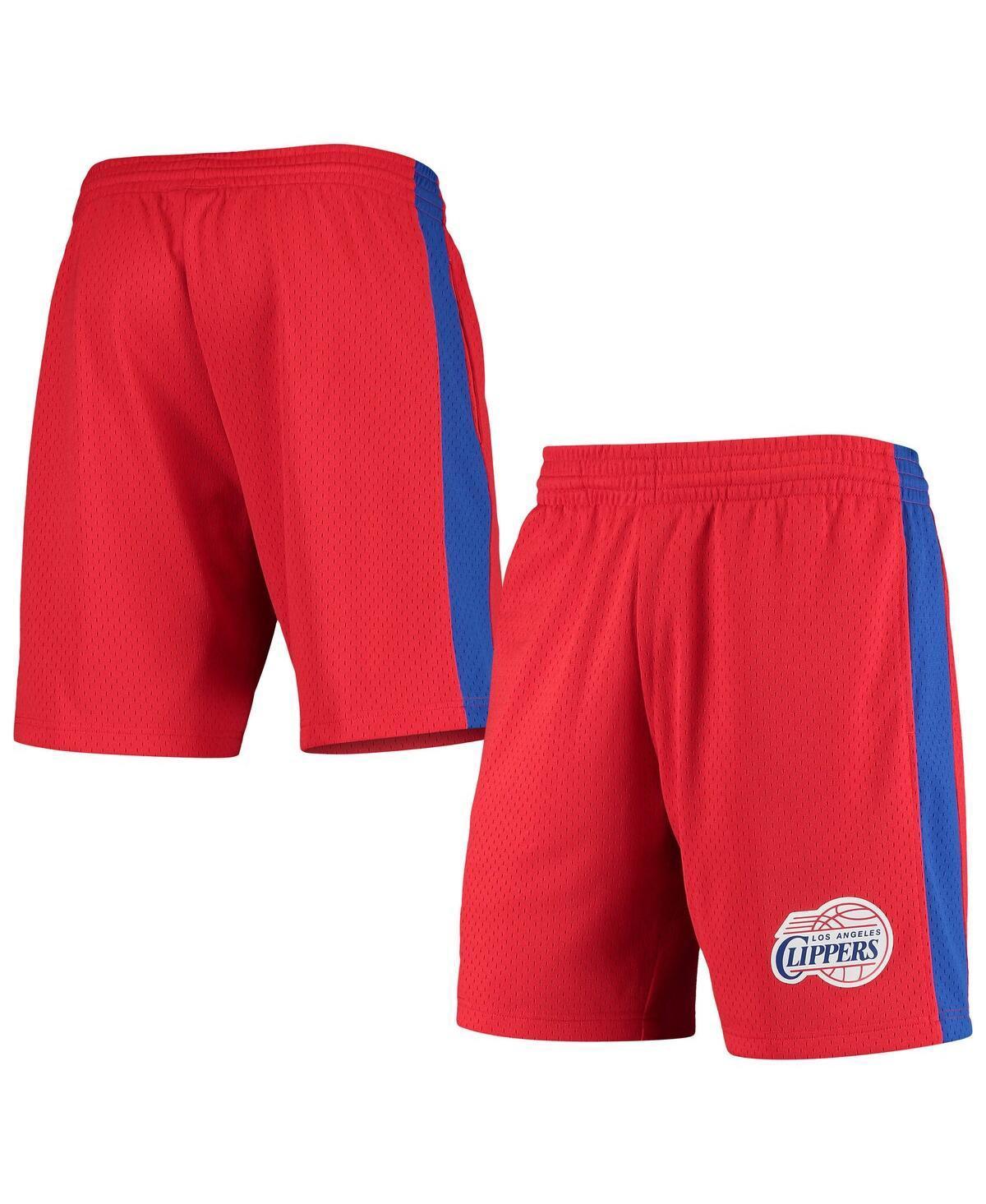 Mens Mitchell & Ness Red La Clippers Hardwood Classics Swingman Shorts Product Image