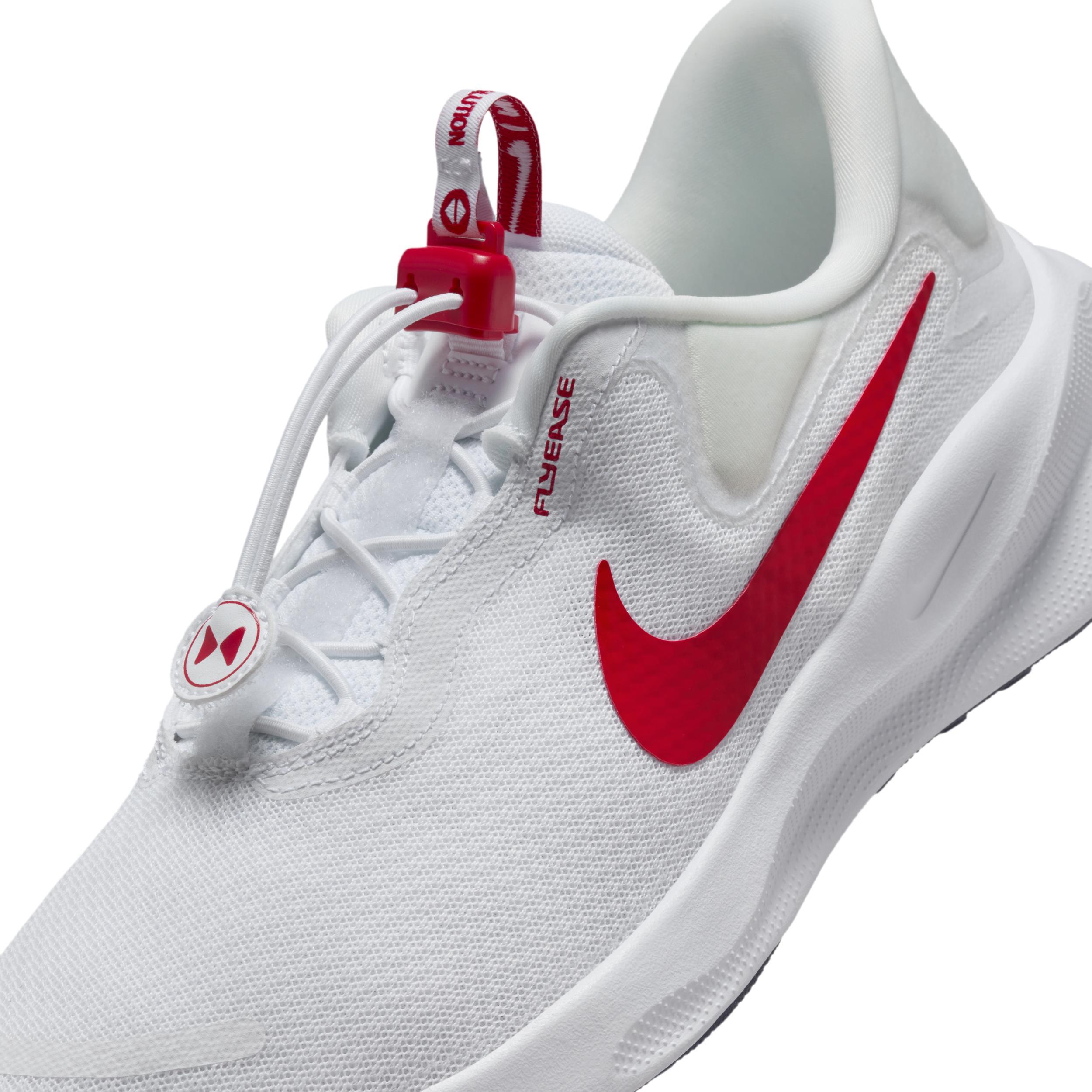 Nike Revolution 7 FlyEase Mens EasyOn Running Shoes White Product Image