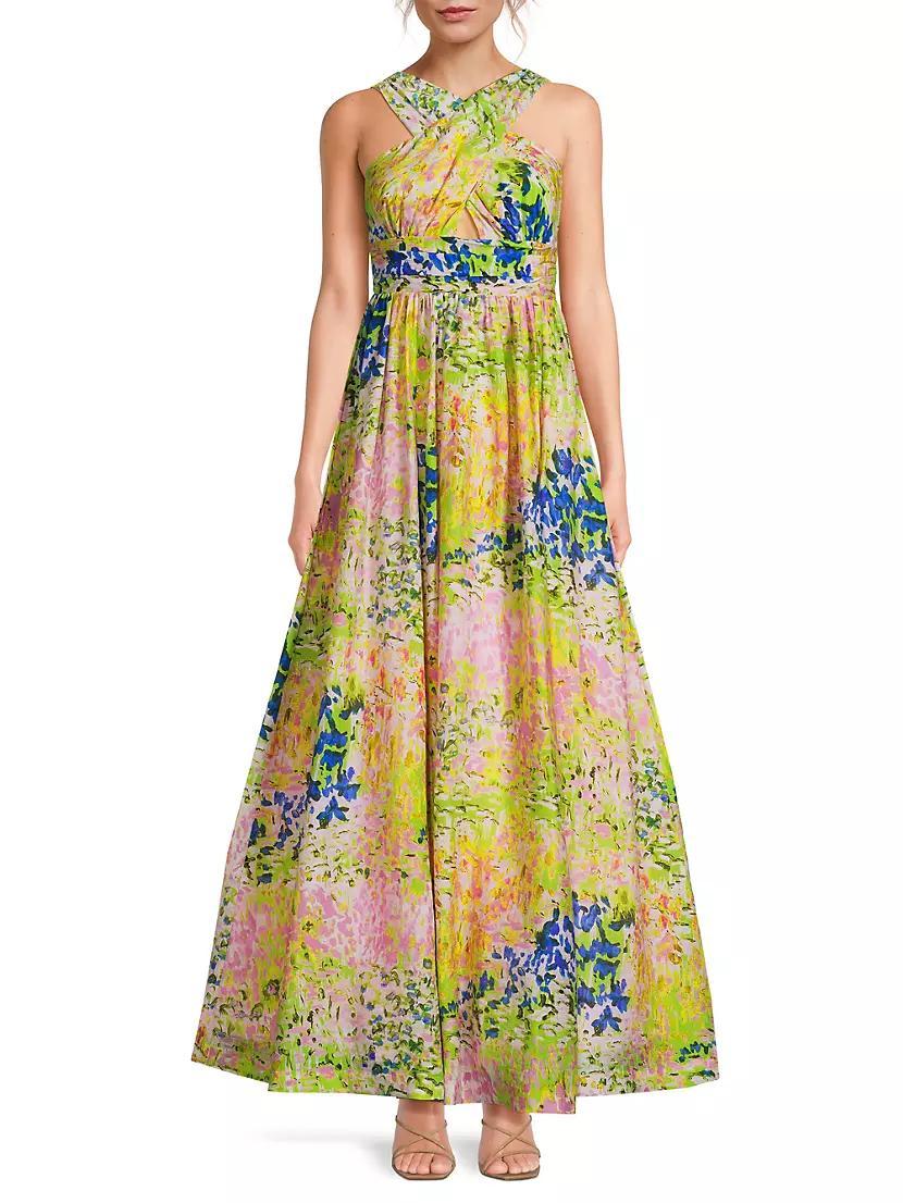 Floral Halterneck Maxi Dress Product Image