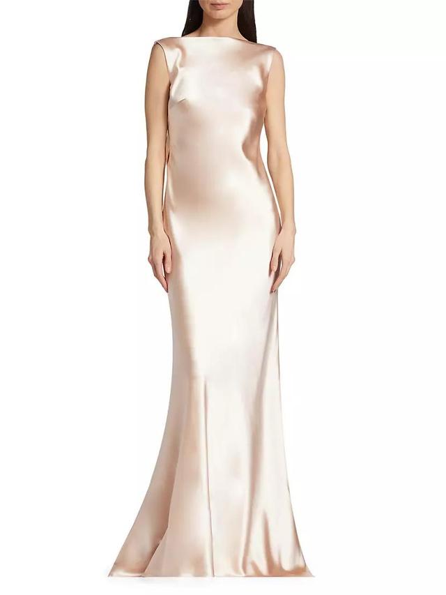 Charlie Crepe Satin Gown Product Image