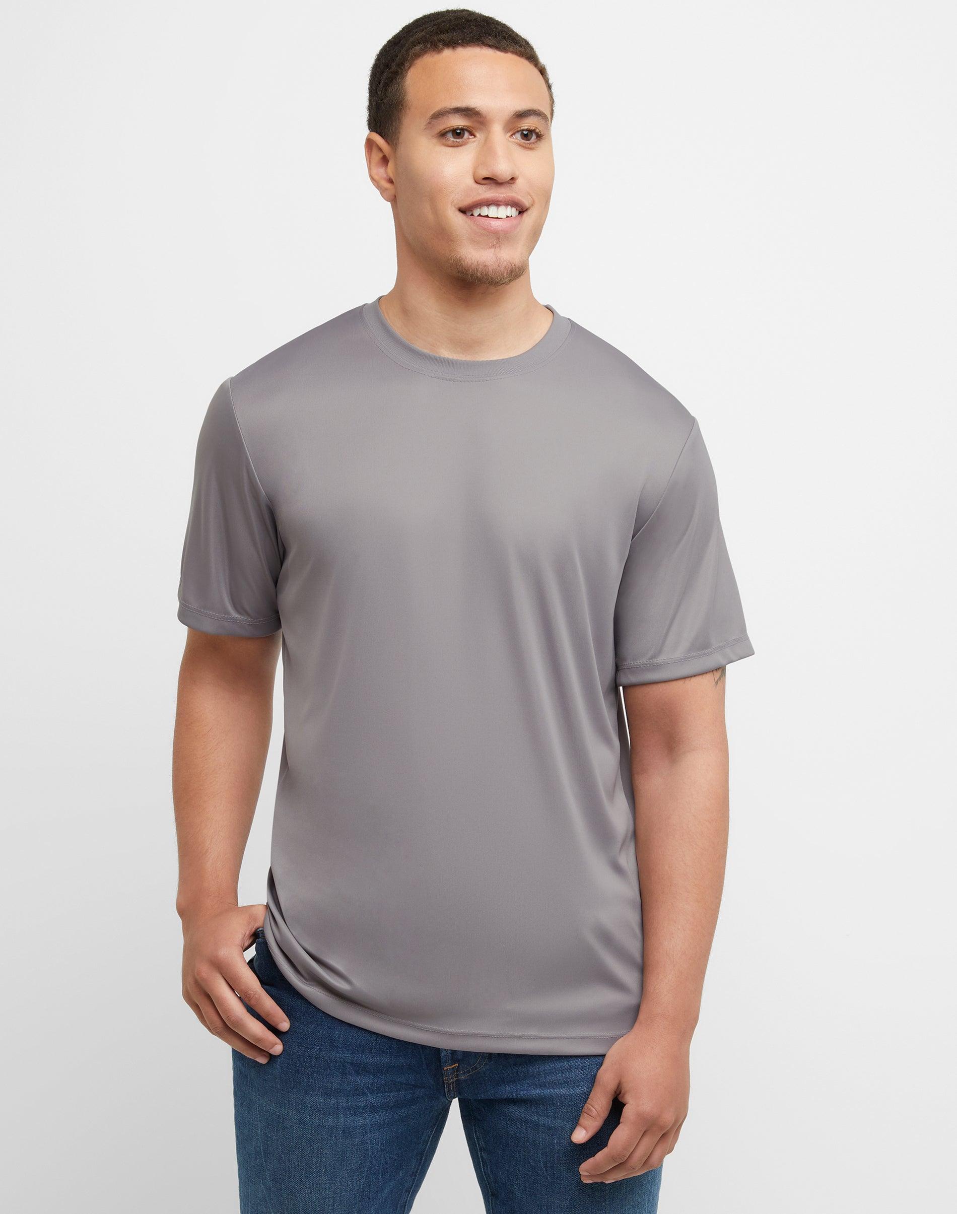 Hanes Sport Cool DRI Mens Performance T-Shirt, Value 2-Pack Graphite M Product Image