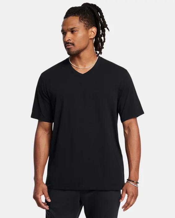 Men's UA Icon Charged Cotton® V-neck Short Sleeve Product Image