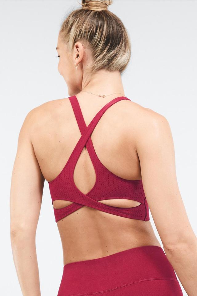 Fabletics No-Bounce SculptKnit Bra Womens red Size XS Product Image