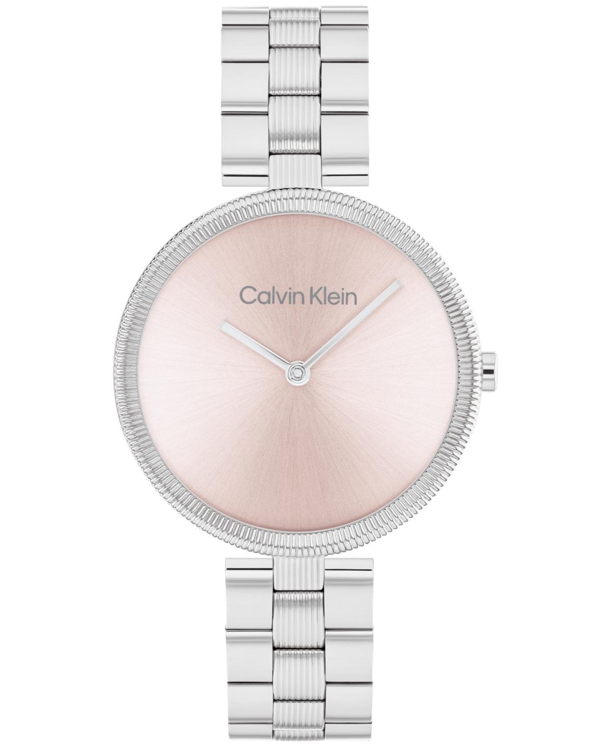 Calvin Klein Womens Minimal Link Bracelet Watch - Metallic Product Image