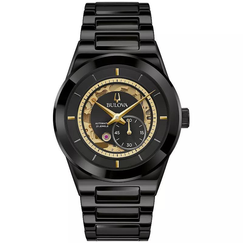 Bulova Mens Millennia Automatic Black Ceramic Bracelet Watch 41mm Product Image